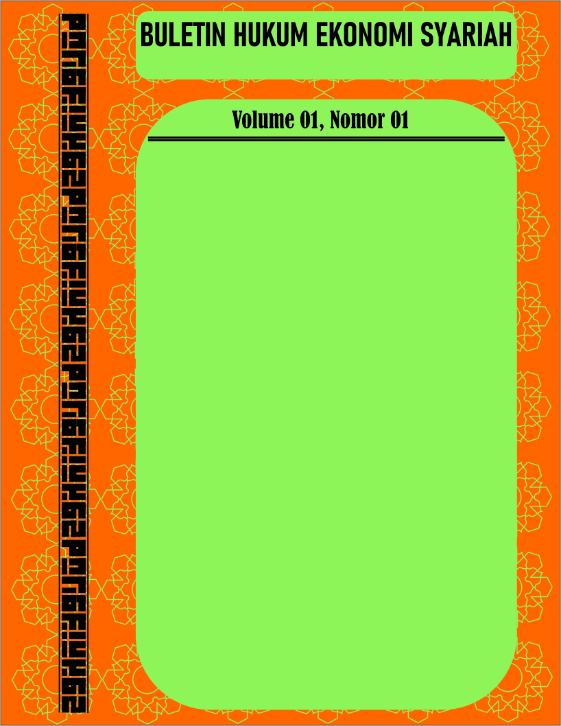 					View Vol. 4 No. 1 (2026): Buletin Hukum Ekonomi Syariah (BHES)
				